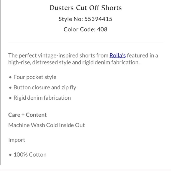 Free People / Rolla’s Dusters Cut Off Shorts, Layla Magenta, 28 - Picture 6 of 6